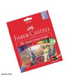 مداد رنگی 24 رنگ فابر کاستل جعبه مقوایی FABER CASTELL 24 COLOR  