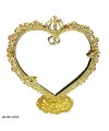 آینه شمعدان آبکاری طلا رنگ ثابت Heart Design