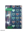 دفتر 100 برگ شفیعی طرح قلب Notebook 100 Sheets 