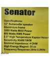 اسپیکر خودرو سناتور 400 وات Senator SW-121T2