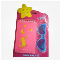 ست دفترچه یادداشت و عینک کودکانه Notepad and glasses set