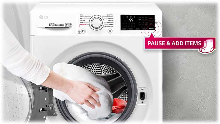 ماشین لباسشویی 8 کیلویی ال جی F4J6TNP8S LG Washing Machine