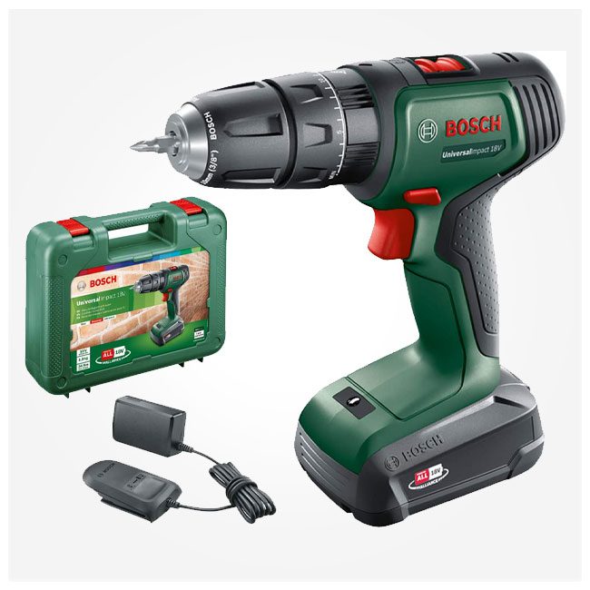 دریل پیچ گوشتی و چکشی بوش 18 ولت مدل 06039D4170