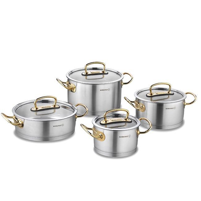 سرویس قابلمه 8 پارچه کرکماز PROLINE GOLD مدل A1148