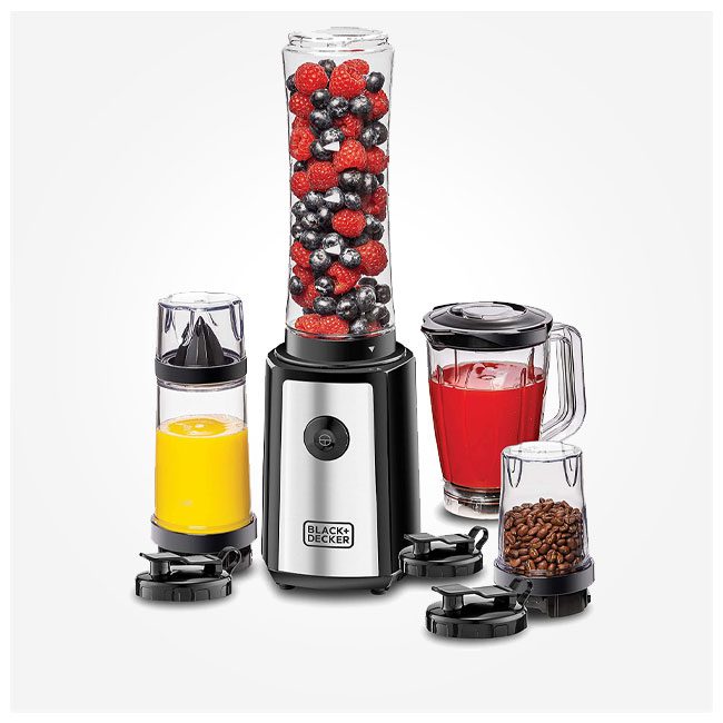 آبمیوه گیری و اسموتی ساز بلک اند دکر 300 واتی مدل SBX300BCG-B5