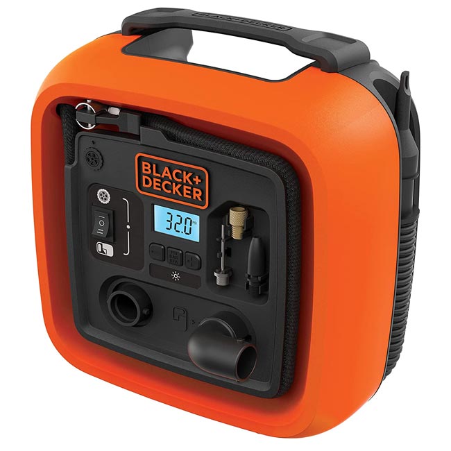 پمپ باد چند منظوره بلک اند دکر 12 ولت مدل DC BLACK+DECKER BDINF12C