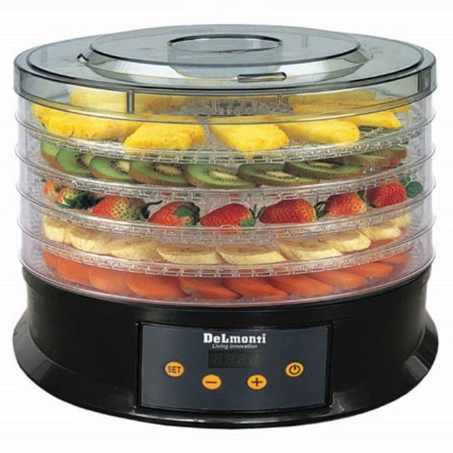 میوه خشک کن دلمونتی دیجیتال چرخشی 350 وات Delmonti DL 195