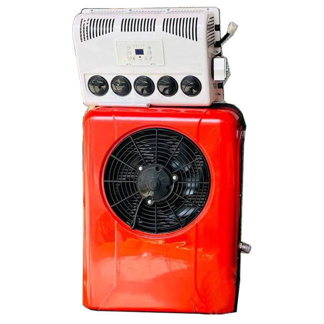 کولر گازی درجا کامیون اسپلیت ماشین سنگین 8000 و 24 ولت EH8000