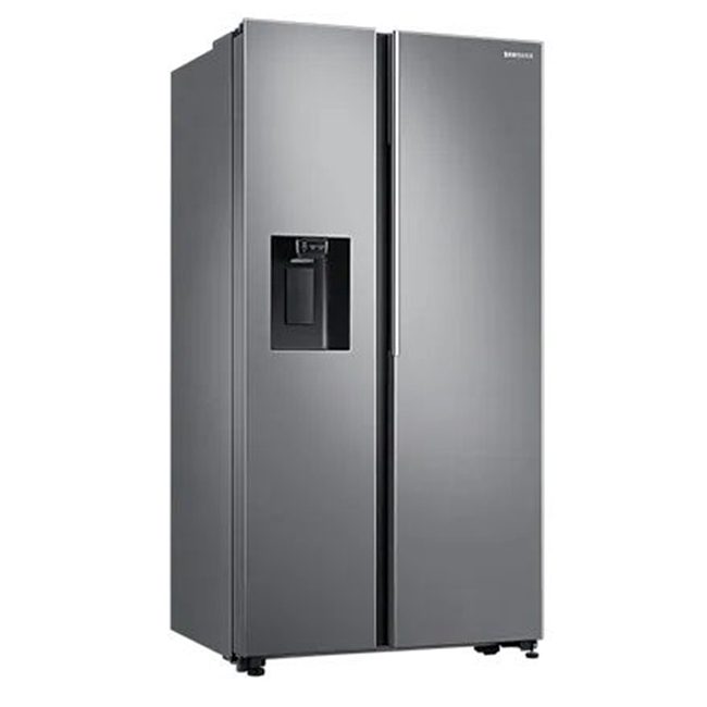 یخچال ساید بای ساید سامسونگ RS64 ا 30 فوت یخساز خودکار آبریزدار نقره مشکی