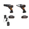 wx386.9 wx291 2 دریل شارژی چکشی و پیچ بند تقه ای ورکس Worx WX386.9 wx291.9