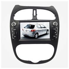 مانیتور اندروید 7 اینچ ماشین و پخش فابریک خودرو پژو 206 مدل P100