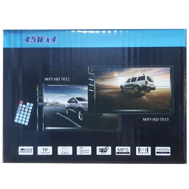 پخش تصویری خودرو 7 اینچ بلوتوث دار MP5 HD 7033