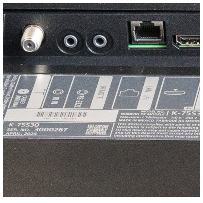 تلویزیون سونی مدل 75S30 S30