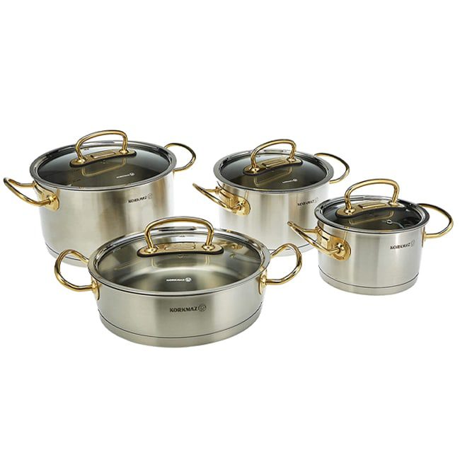 سرویس قابلمه 8 پارچه کرکماز PROLINE GOLD مدل A1148