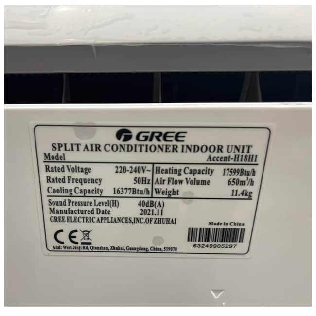 کولر گازی گری مدل اکسنت 18000 سرد و گرم Gree ACCENT-H18H1