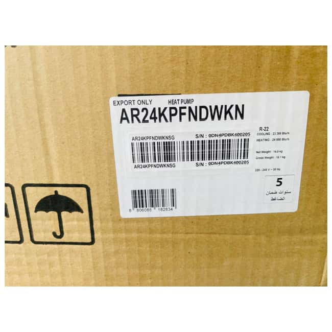 کولر گازی 24000 سامسونگ کم مصرف AR24KPFNDWKN R22 T3 T1