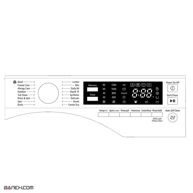 ماشین لباسشویی 7 کیلویی هیتاچی Hitachi Washing Machine BD-W75TAE