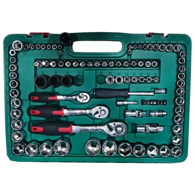جعبه بکس 120 پارچه و سری بکس و آچار Box Wrench 120pcs