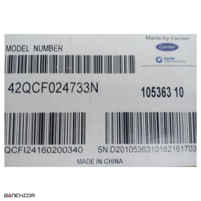 کولر گازی کریر 12000 سرد و گرم Carrier 38QCF012733
