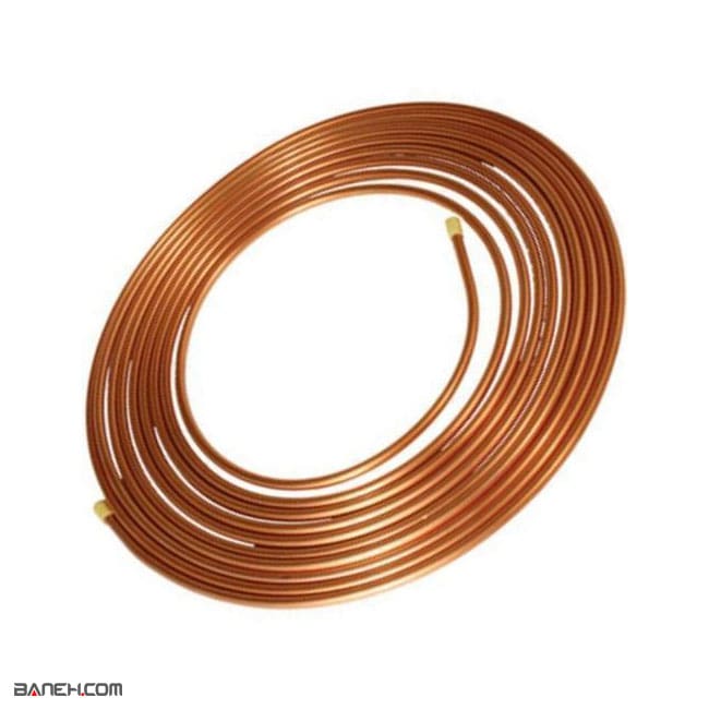 لوله مسی کولر گازی ظرفیت 36000 5 متر Copper Pipe