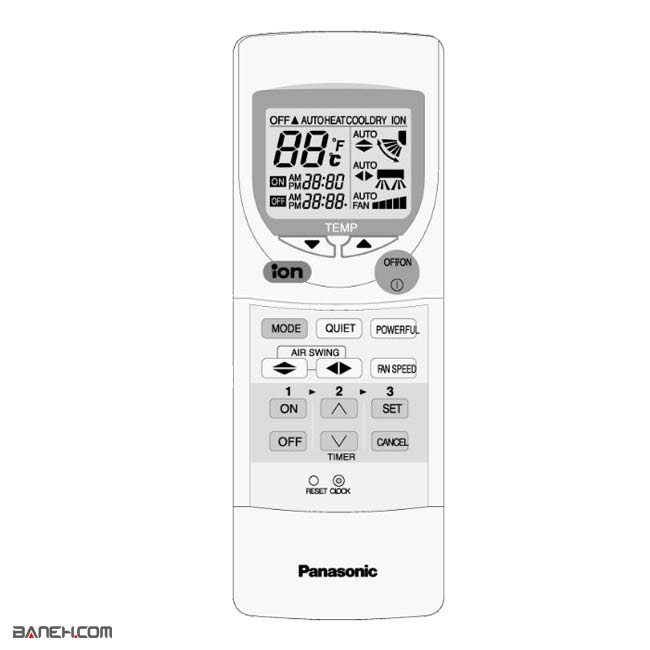 کولر گازی سرد و گرم پاناسونیک CU-A12DKS Panasonic Split 12000btu