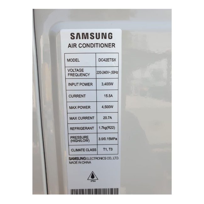 داکت اسپلیت سامسونگ 42000 گاز R22 سقفی DC42ETSA Samsung T1 T3