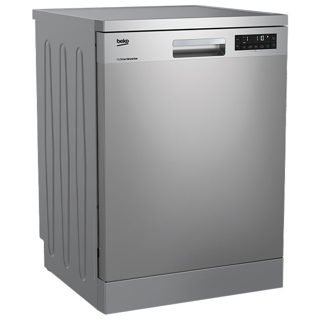 ماشین ظرفشویی 14 نفره بکو DFN26424 ضد رسوب نقره ای سفید