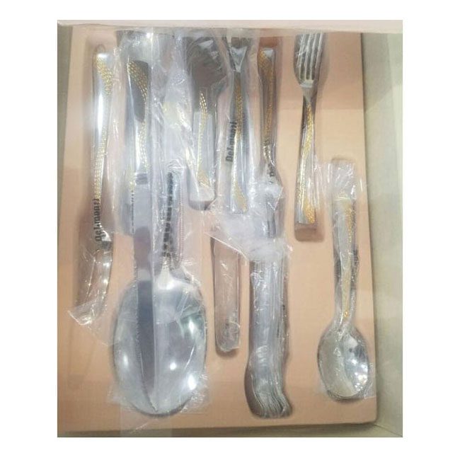 ست قاشق و چنگال دلمونتی 138 پارچه Delmonti spoon and fork DL1320