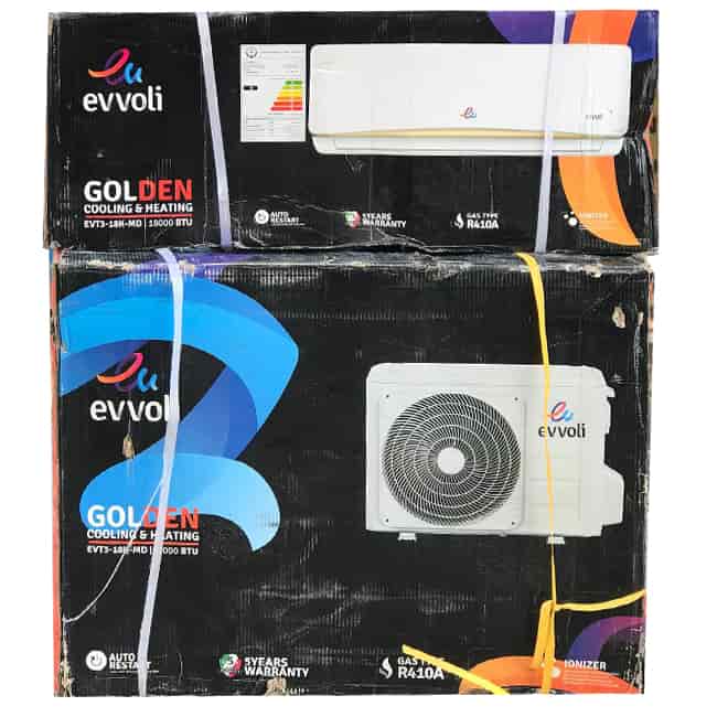 کولر گازی ایوولی 18000 خط طلایی گلدن EVT3-18K-MD T3 R410A