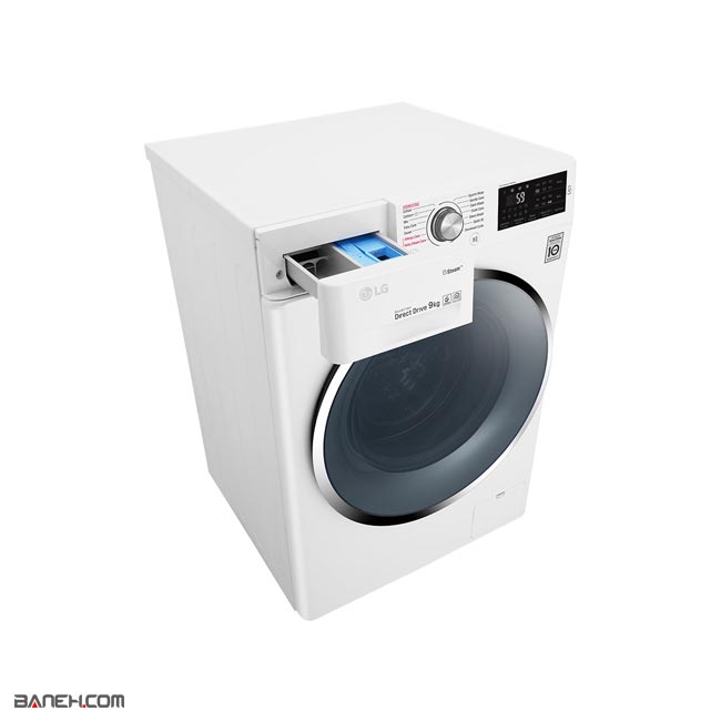 ماشین لباسشویی ال جی بخار شور دار 9 کیلو F4J6VY2W LG Washing Machine