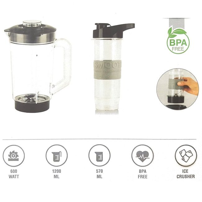 مخلوط کن و اسموتی ساز فکر اسپورتیک 600 وات Fakir Sportic Smoothie