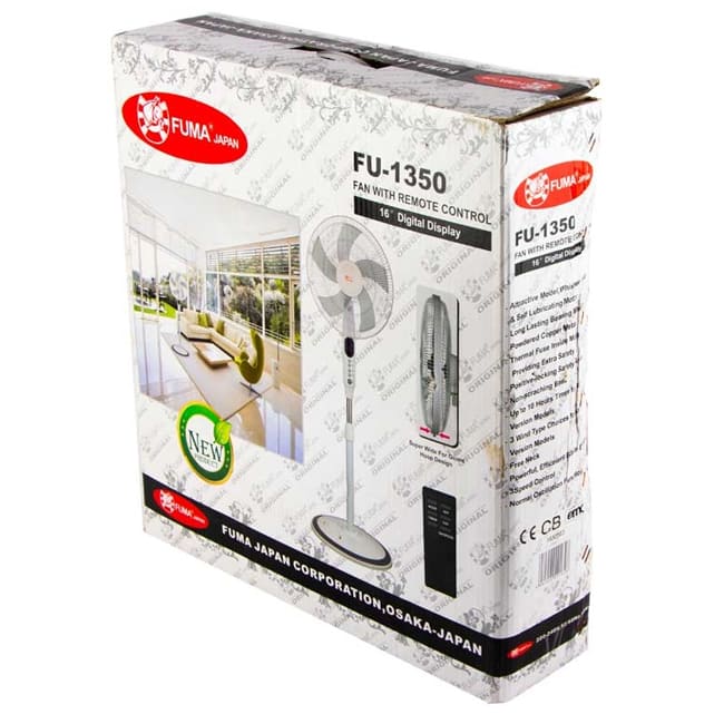 پنکه ایستاده فوما 55 وات پنج پره 16 اینچی Fuma FU-1350 Stand Fan