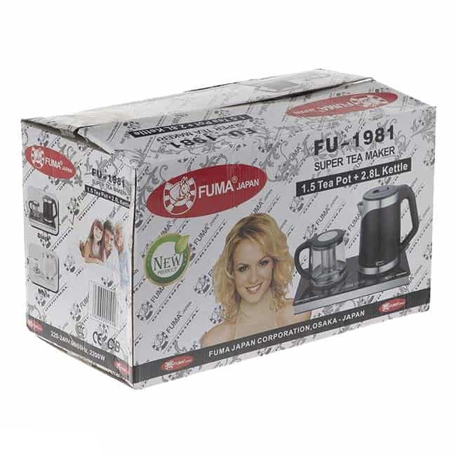 چای ساز لمسی فوما 2200 وات 2.8 لیتری Fuma FU-1981 Super Tea Maker
