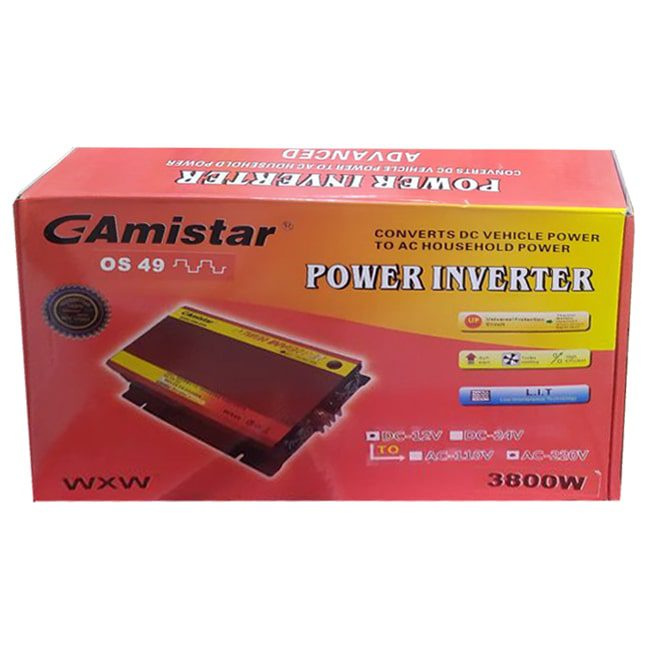 مبدل برق خوردرو اینورتر 3800 وات G-Amistar OS 49 WXW Power Inverter