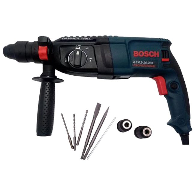 دریل هلتی سه کاره 800 وات بوش مدل GBH 2-26 DFR