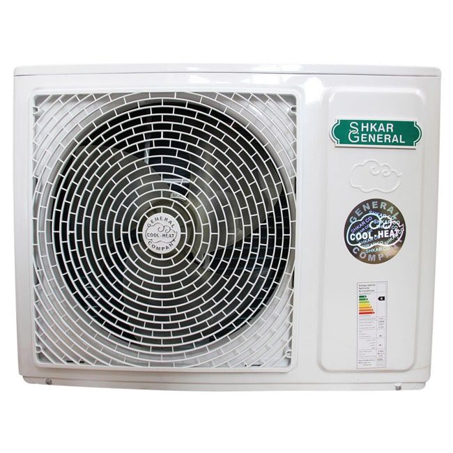 کولر گازی دیواری جنرال شکار 18000 مدل لبخندی استیل GNRR-18GRAA-I T3