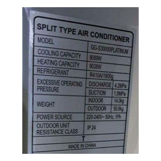 کولر گازی 30000 دلتا جنرال گلد General Gold GG-S30000 DELTA