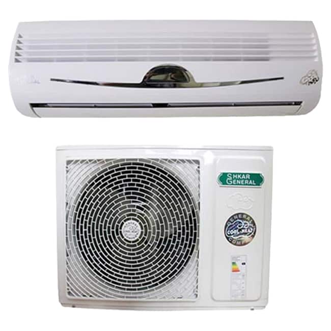 کولر گازی DN جنرال مدل لبخندی استیل 12000 سرد و گرم GNR-12GW AA T3