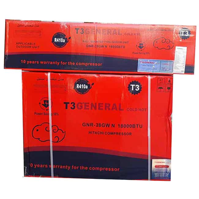 کولر گازی تی تری جنرال لبخند اسپلیت دیواری 28000 T3 GENERAL GNR-28GW N