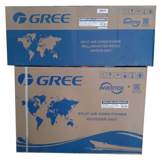 کولر گازی سرد و گرم گری 12 هزار پلار اینورتر Gree GWH12QC-K3DNB8G/I T1