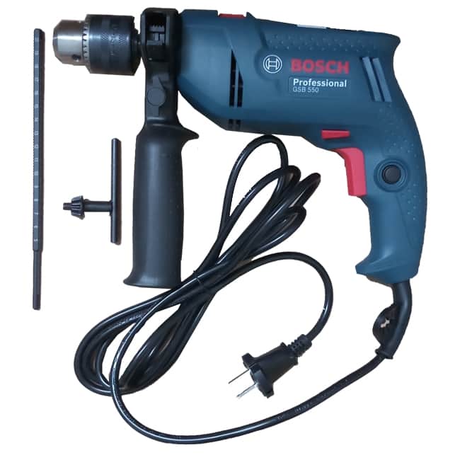 دریل بوش چکشی بتن کن 550 وات سه نظام GSB-550 Bosch