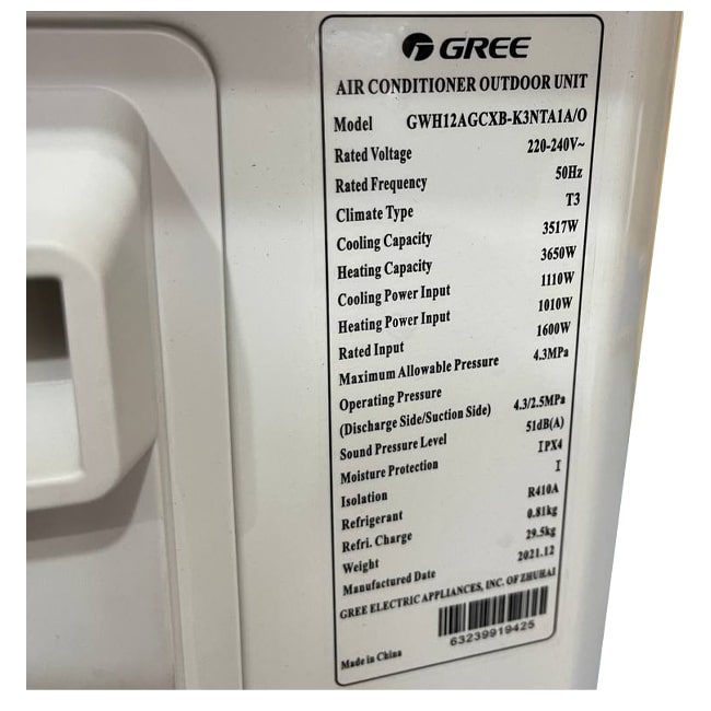 کولر گازی گری 12000 کم مصرف وای فای GWH12AGCXB-K3NTA1A T3