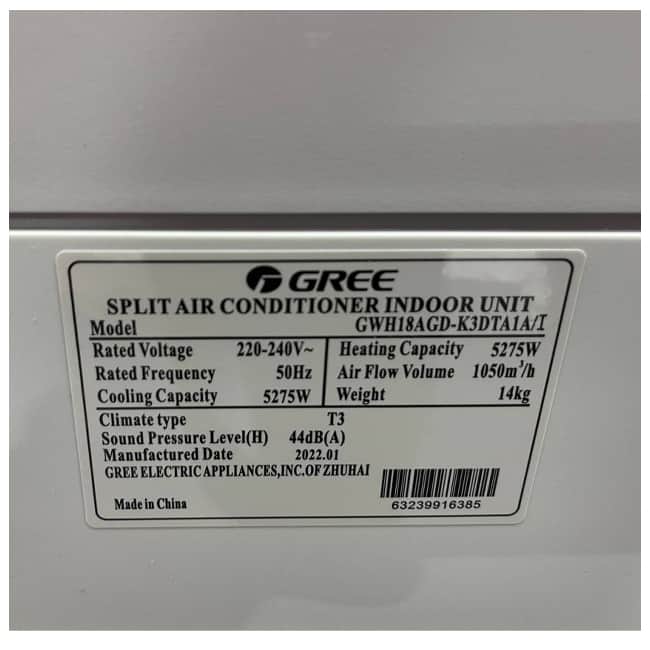 کولر گازی گری 18000 اینورتر وای فای GWH18AGD-K3DTA1A/I T3