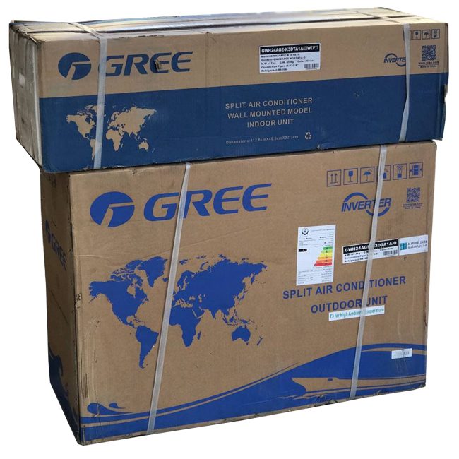 کولر گازی گری 30000 سری پلار اینورتر وای فای GWH30AGE-K3DTA1A/I GREE T3