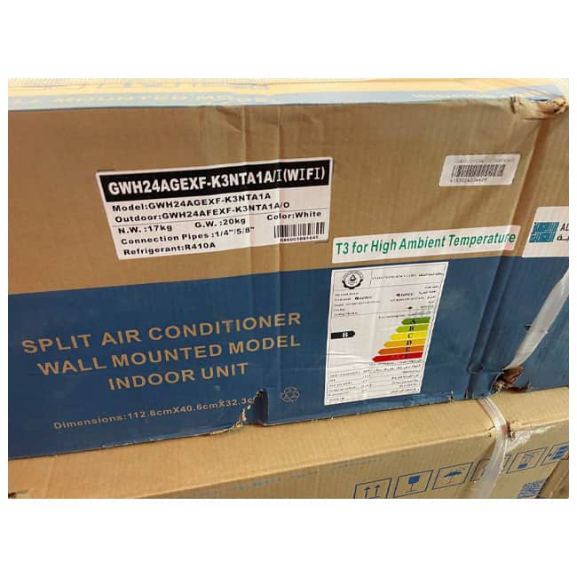 کولر گازی دیواری گری اینورتر پلار 24000 GWH24AGE-K3DTA1A WIFI T3