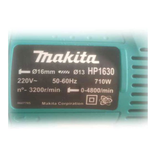 دریل چکشی ماکیتا 710 وات 32000 دور جعبه کارتونی HP1630