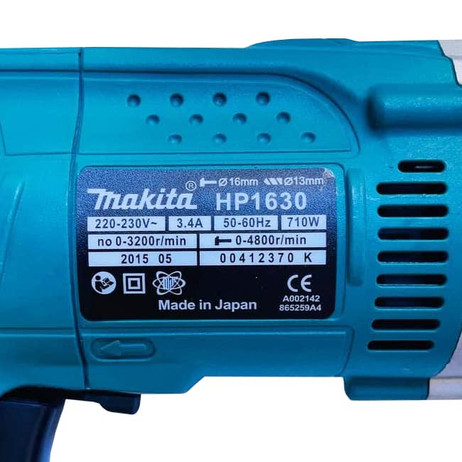 ست مینی فرز و دریل چکشی ماکیتا Makita HP1630 9555HN