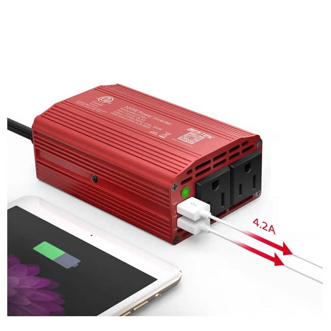 مبدل برق خودرو اینورتر 300 وات Power Inverter DC 12V