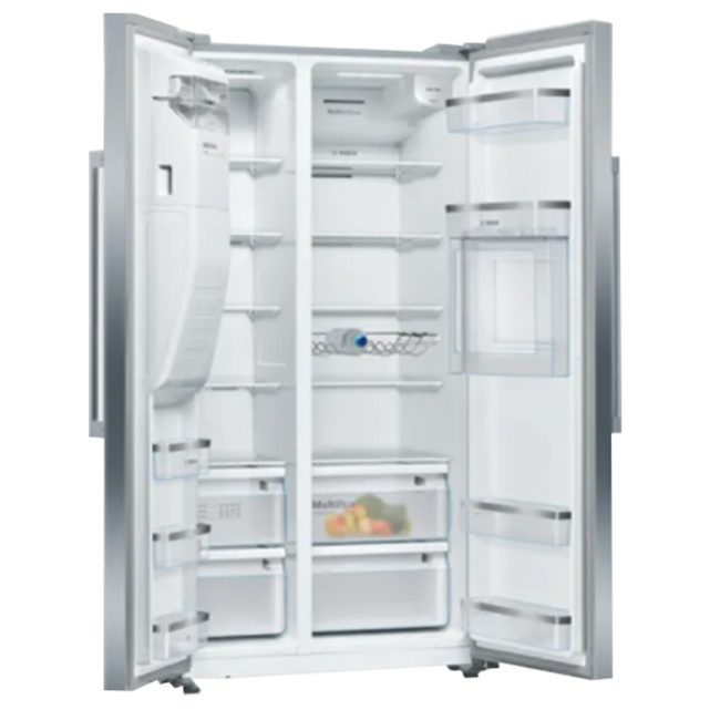 یخچال ساید بای ساید بوش KAG93A130M استیل 598 لیتر