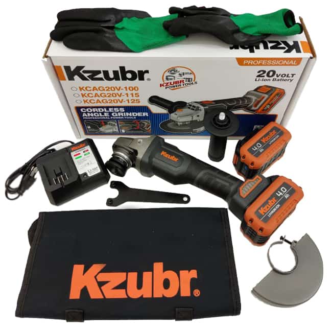 فرز وسط شارژی زوبر 20 ولت KCAG20V-125 K10018 گیربکسی